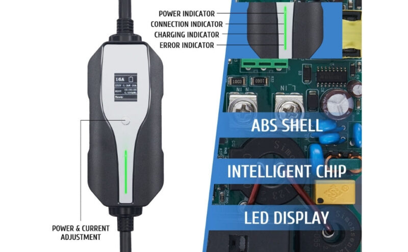 Primecom 32 Amp Level 2 Electric Vehicle (EV) Charger Amperage Adjustable Only In ElectoGb