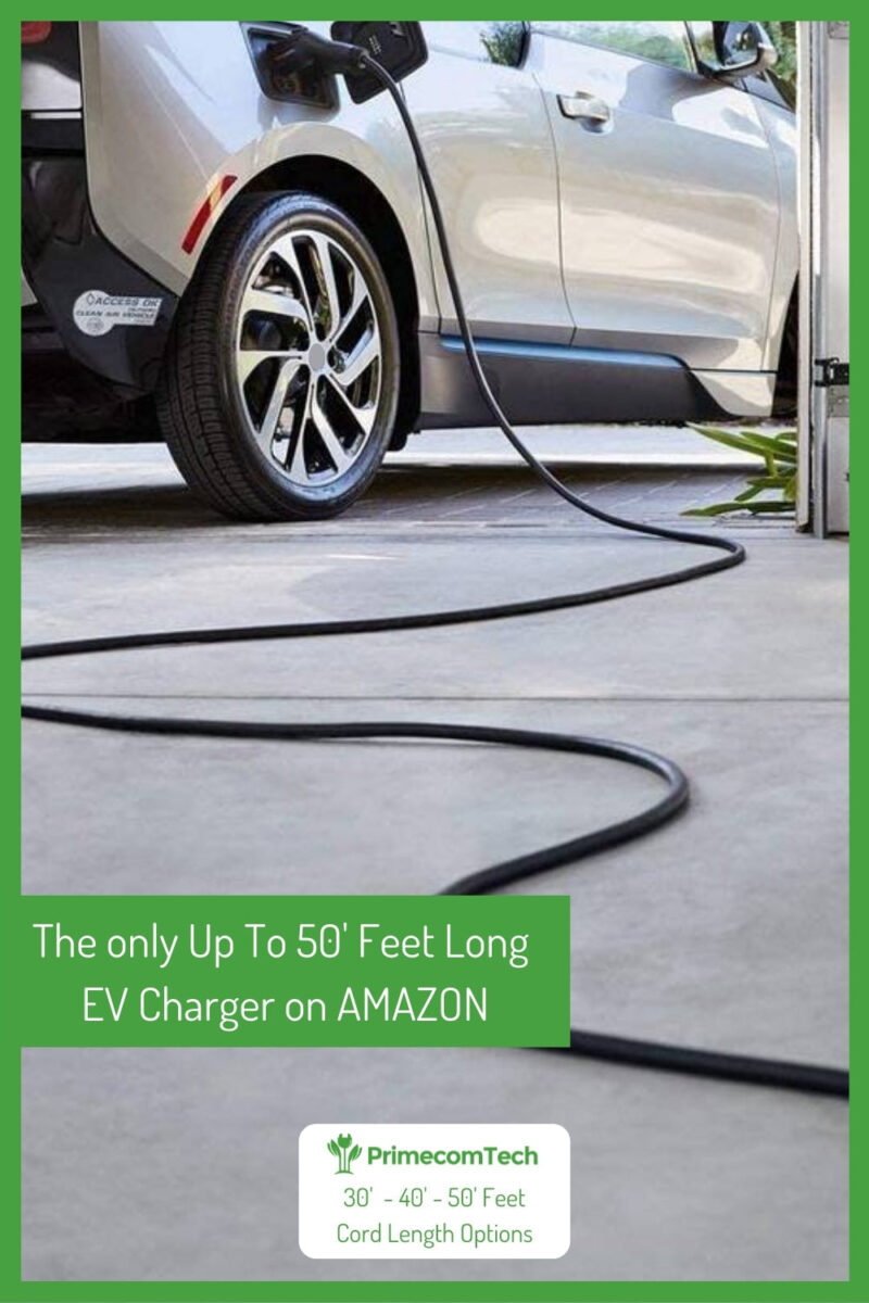 Primecom 32 Amp Level 2 Electric Vehicle (EV) Charger Amperage Adjustable Only In ElectoGb