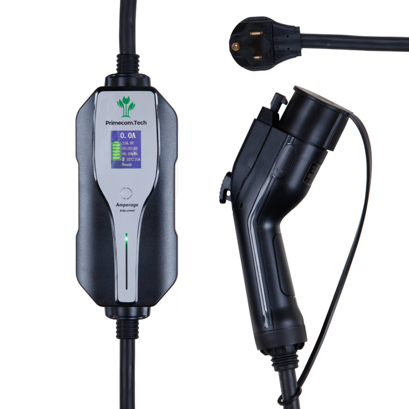 Primecom 32 Amp Level 2 Electric Vehicle (EV) Charger Amperage Adjustable Only In ElectoGb